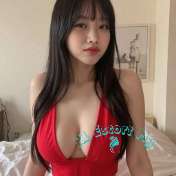 Bethany, a part-time escort in KL, Malaysia, poses in a red outfit.