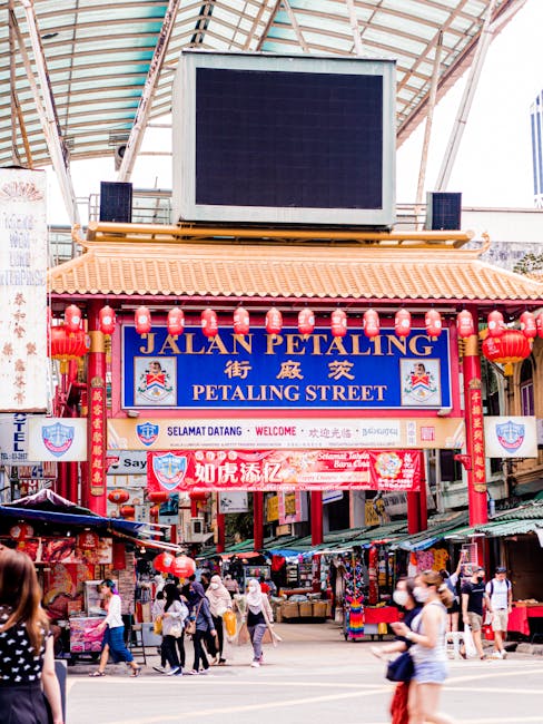 Jalan Petaling Street, Kuala Lumpur market entrance